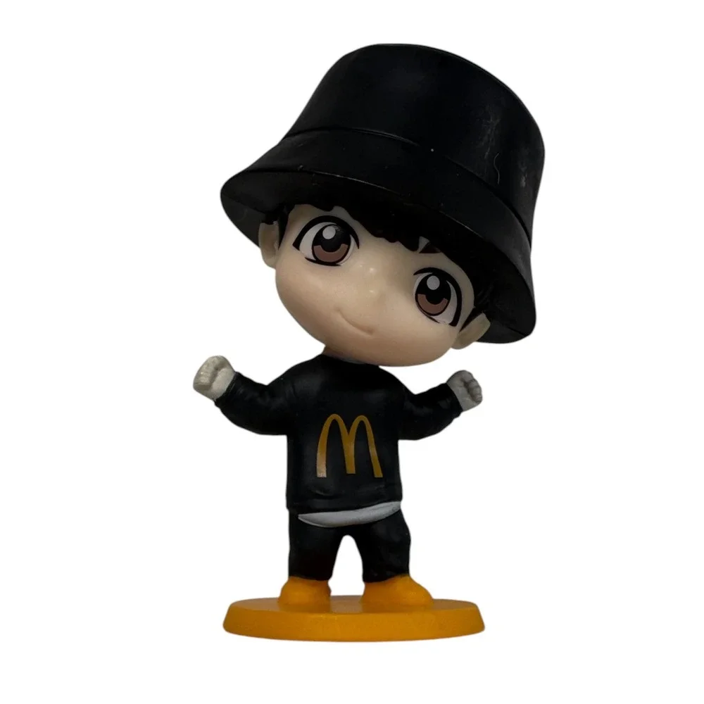 McDonalds BTS TinyTAN Figures Kids 3in Red Black Excellent J-Hope Jimin 2024